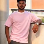 Pink Oversize Drop Shoulder T-Shirt – Denim Plus Pink oversize drop shoulder t-shirt premium Lycra cotton streetwear by Denim Plus