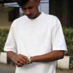 white-oversize-drop-shoulder-tshirt-denim-plus White oversize drop shoulder t-shirt for men and women by Denim Plus